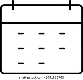 Calendar icon symbol vector image