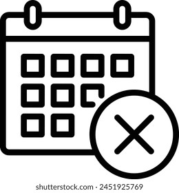 Símbolo de Vector de calendario Imagen
