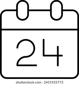 Calendar icon symbol vector image