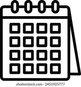 Calendar icon symbol vector image