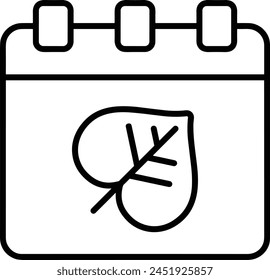 Bild Vektorgrafik Kalendersymbol