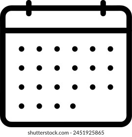 Calendar icon symbol vector image