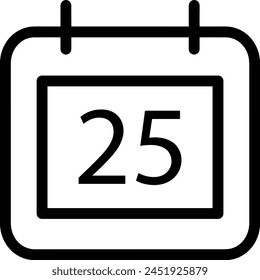 Calendar icon symbol vector image