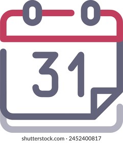 Calendar icon symbol vector image