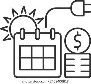 Símbolo de Vector de calendario Imagen