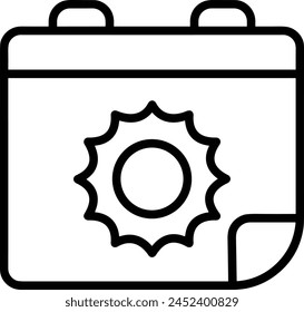 Calendar icon symbol vector image