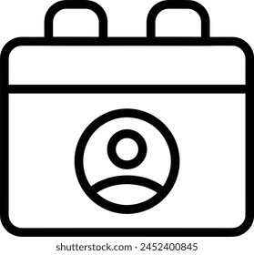 Calendar icon symbol vector image
