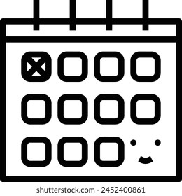 Calendar icon symbol vector image