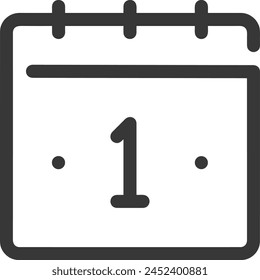 Calendar icon symbol vector image