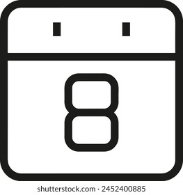 Símbolo de Vector de calendario Imagen