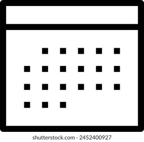 Símbolo de Vector de calendario Imagen