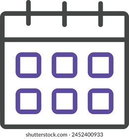 Calendar icon symbol vector image
