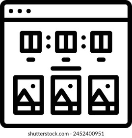 Calendar icon symbol vector image