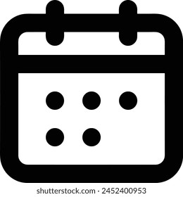 Calendar icon symbol vector image