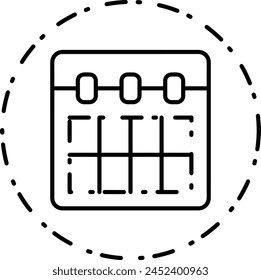 Símbolo de Vector de calendario Imagen