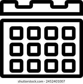 Calendar icon symbol vector image