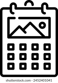 Bild Vektorgrafik Kalendersymbol