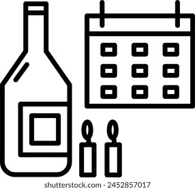 Calendar icon symbol vector image