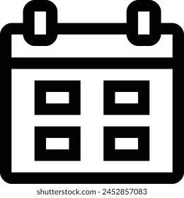 Calendar icon symbol vector image