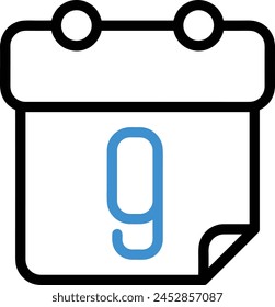 Bild Vektorgrafik Kalendersymbol