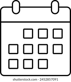 Calendar icon symbol vector image
