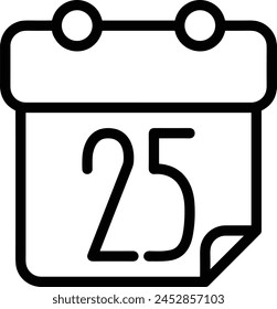 Calendar icon symbol vector image