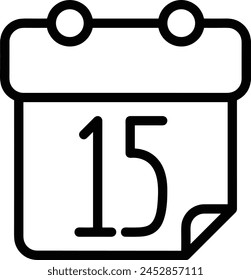 Símbolo de Vector de calendario Imagen