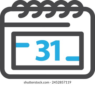 Calendar icon symbol vector image