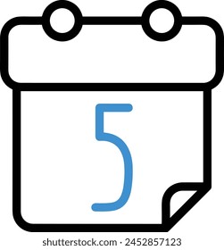 Calendar icon symbol vector image