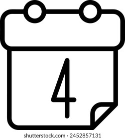 Calendar icon symbol vector image