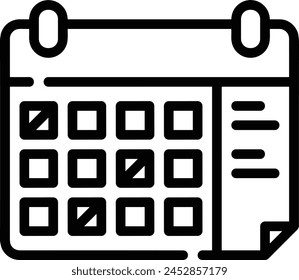 Calendar icon symbol vector image