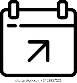 Símbolo de Vector de calendario Imagen