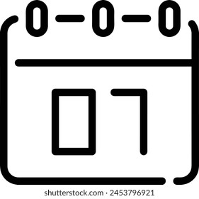Calendar icon symbol vector image