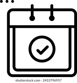 Símbolo de Vector de calendario Imagen