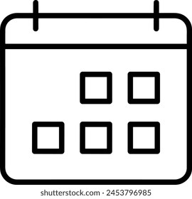 Calendar icon symbol vector image