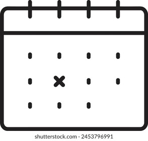 Bild Vektorgrafik Kalendersymbol
