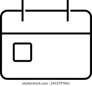Calendar icon symbol vector image