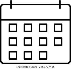 Símbolo de Vector de calendario Imagen