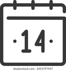 Calendar icon symbol vector image