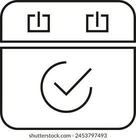 Calendar icon symbol vector image