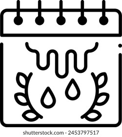 Calendar icon symbol vector image