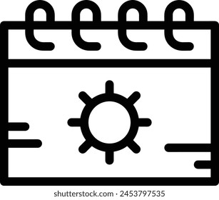 Calendar icon symbol vector image