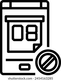 Calendar icon symbol vector image