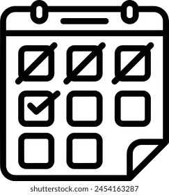 Calendar icon symbol vector image