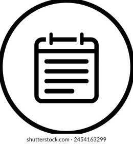 Símbolo de Vector de calendario Imagen