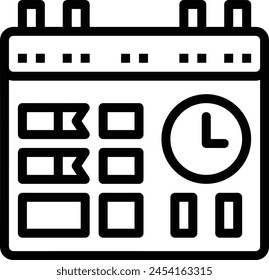 Calendar icon symbol vector image