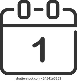 Calendar icon symbol vector image