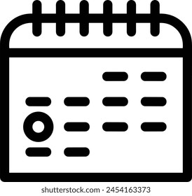 Símbolo de Vector de calendario Imagen