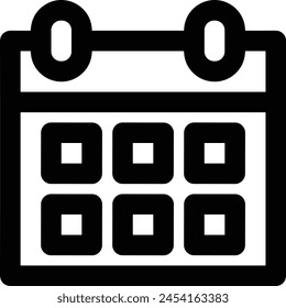 Calendar icon symbol vector image