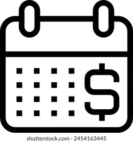 Símbolo de Vector de calendario Imagen